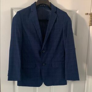 Tommy Hilfiger Men's Blue and Black Check Blazer